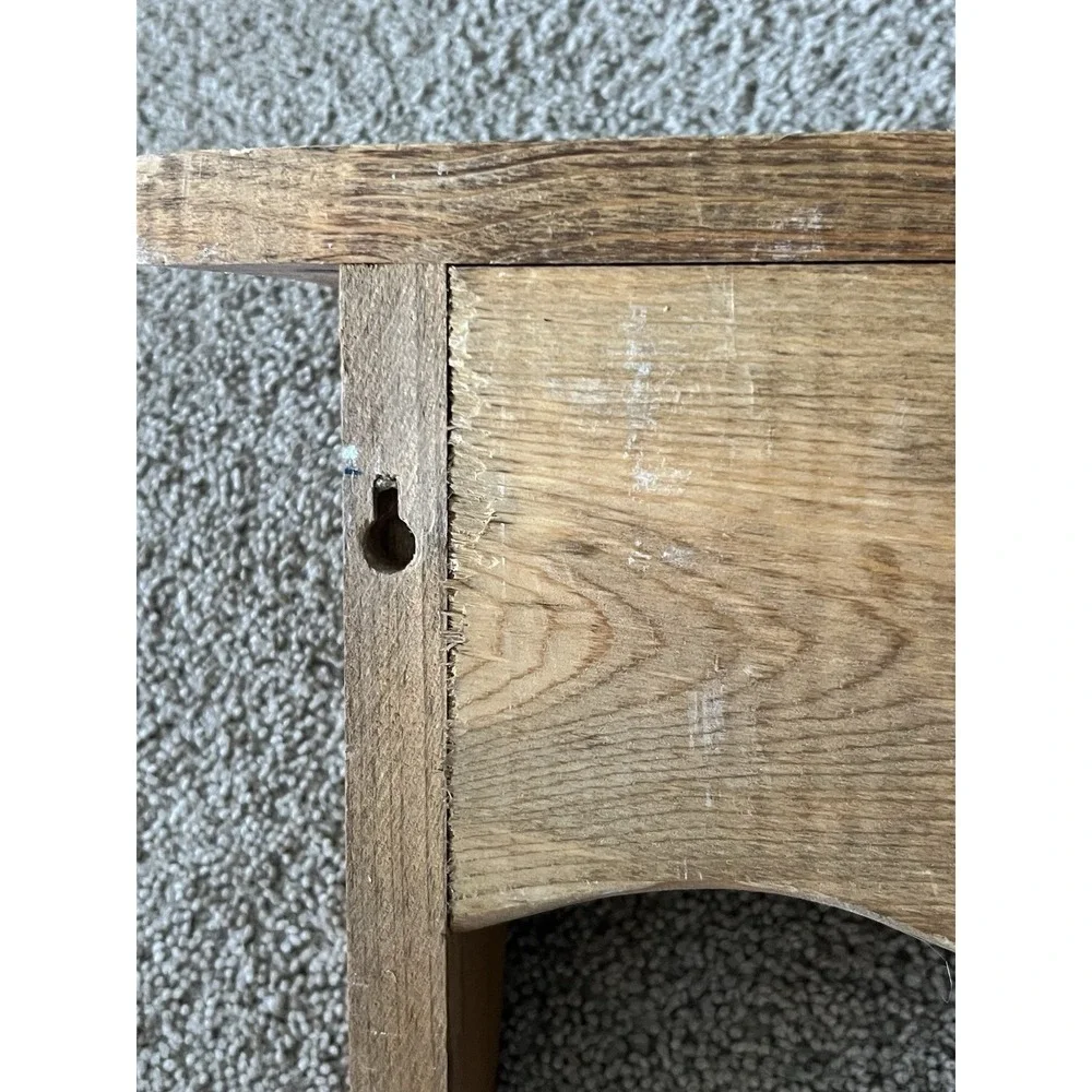 Vintage Wood Wall Shelf Heart Cutout Scalloped Country Farmhouse Decor Pine 22in